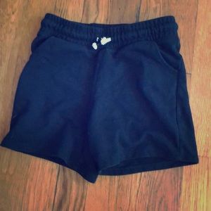 Black casual shorts